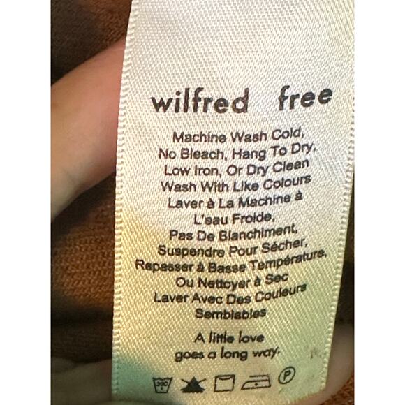 Wilfred Free brown denim  mini skirt size 0 - Picture 5 of 14